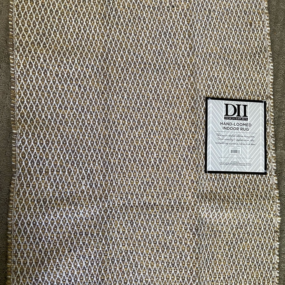 DII Woven Recycled Yarn Rag Rug - Picture 2 of 3